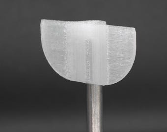 Confezione da 3 grandi porta-paletti per opere d'arte in vetro o ceramica - Traslucidi, resistenti ai raggi UV per interni/esterni! Adatti per tubi di rame da 1/2". (Confezione da 3)