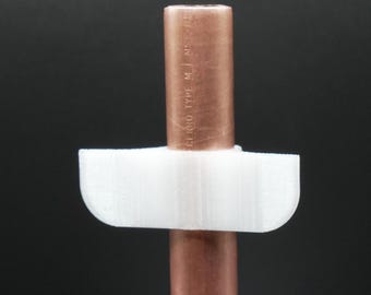 Confezione da 3 supporti passanti per grandi pali in vetro o ceramica - Traslucidi, resistenti ai raggi UV per interni/esterni, adatti per tubi in rame da 1/2" (confezione da 3)