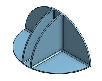 Supporto in vetro grande da 6 pezzi - Sfera angolare minimalista (confezione da 6)