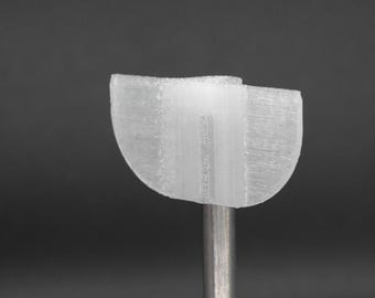 Confezione da 10 piccoli porta-paletti per opere d'arte in vetro o ceramica - Traslucidi, resistenti ai raggi UV per interni/esterni! Adatti per barre in acciaio da 3/16". (Confezione da 10)