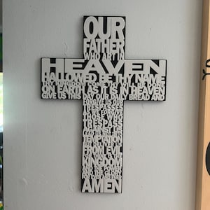 Lord&#39;s Prayer on Cross