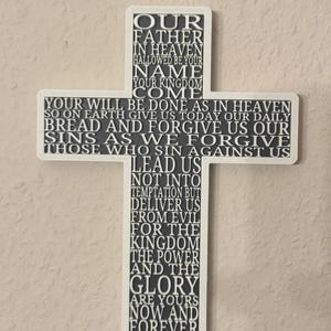 Lord&#39;s Prayer on Cross Version 2