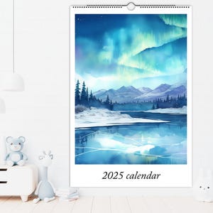 2025 Calendar 2025 Watercolor Nature Calendar – Scenic Landscapes | Perfect Gift for Nature Lovers | 12-Month Wall Calendar