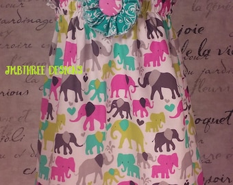 Elephant Halter dress size 2t, or 3t
