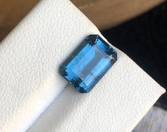 3.60 carat  blue  tourmaline .