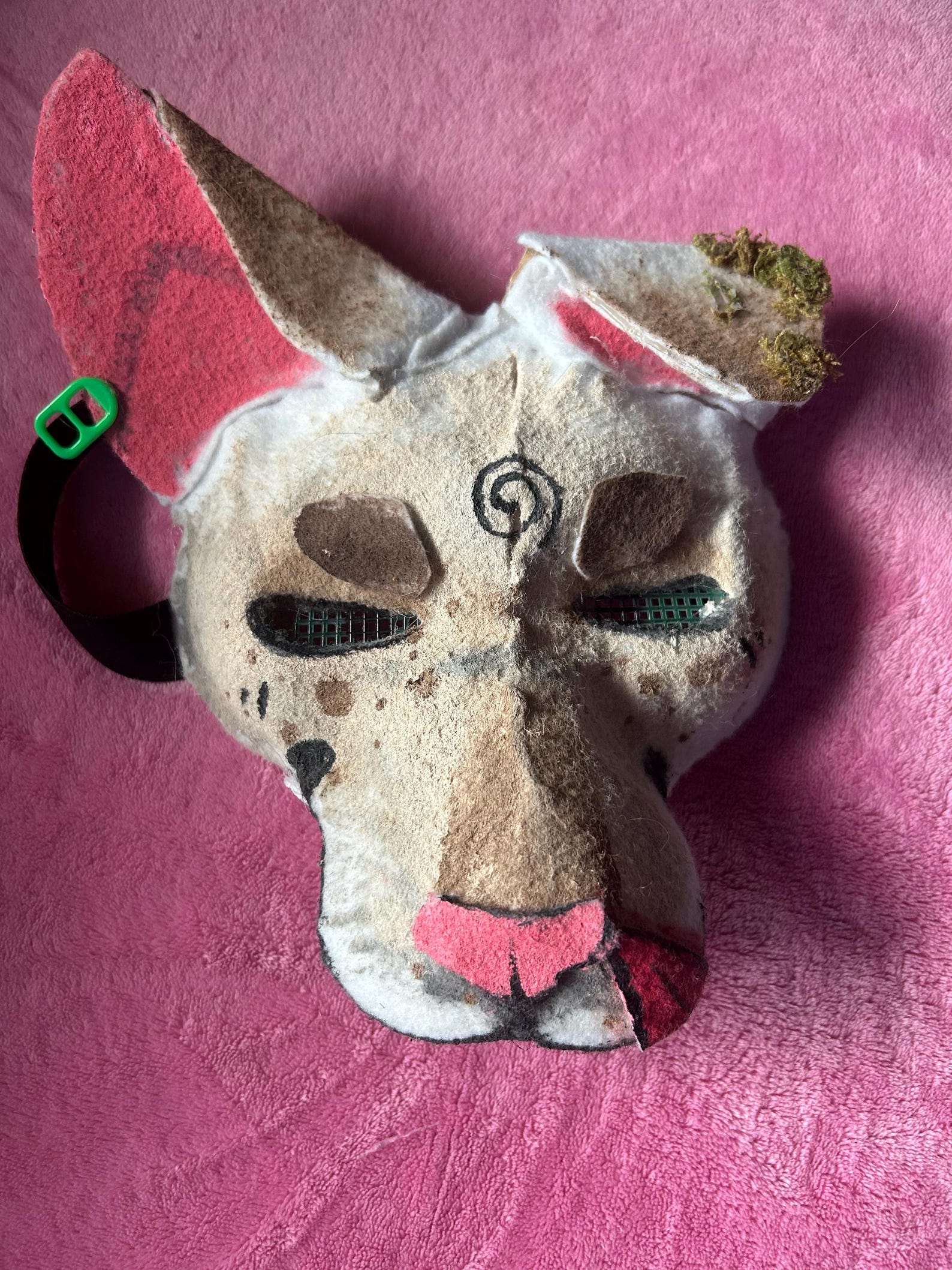 Brown Mossy Dog Mask - Etsy