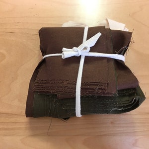 Hemp/organic cotton Woven Scrap by the Pound/Organic Fabric Remnants