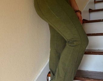 Yoga Hose mit Taschen/ Hanf und Bio Baumwolle