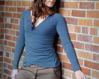 Japanese Maple Top/ Stretchy Tencel and Organic Cotton