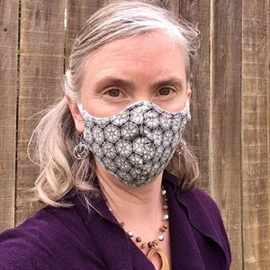 Natural Fiber Face Mask Medium Size/Dust Mask/Washable and Reusable/Stretchy Hemp and Organic