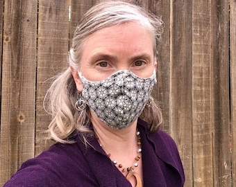 Natural Fiber Face Mask Medium Size/Dust Mask/Washable and Reusable/Stretchy Hemp and Organic