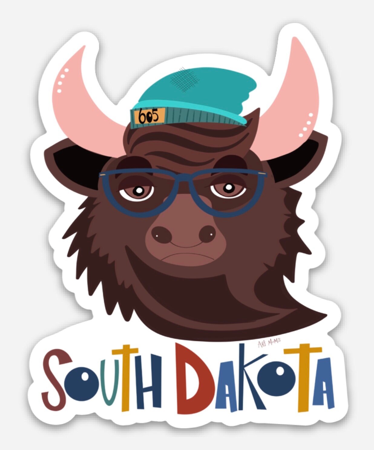 South Dakota Buffalo Vinyl Sticker Etsy 日本