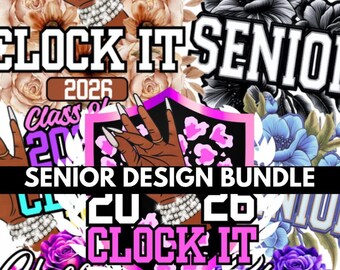 Senior 2026 Design Bundle, bearbeitbare Canva Vorlagen (digitaler Download)