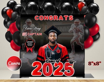 Modelo de banner de formatura editável: Formandos de 2025, design do Canva (download instantâneo)