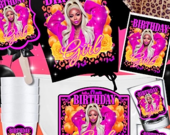 Cheetah Print Party Bundle: Editable Bachelorette & Birthday Templates (Canva Pro, Digital Download