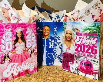 Editable Gift Bag Sticker Template, DIY Party Favor Bags (Digital Download)