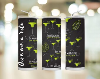 Margarita Humor Tumbler Wrap Design: Alcohol Quotes (Digital Download)