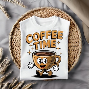 Coffee Lover T-Shirt, Retro Coffee Shirt, Funny Coffee Shirt, Perfect Coffee Lover Gift, Unique and Funny Gift for Coffee Enthusiasts