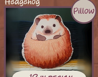 Cuddly Hedgehog Pillow: 18-inch Plush Woodland Decor