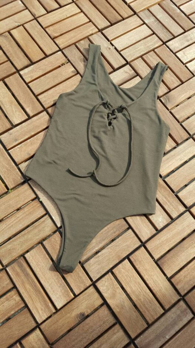 One Piece Body Suit Womens Cotton Jersey One Piece The Lacey