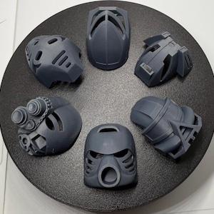 Toa Mata Masks! BIONICLE (Unpainted)