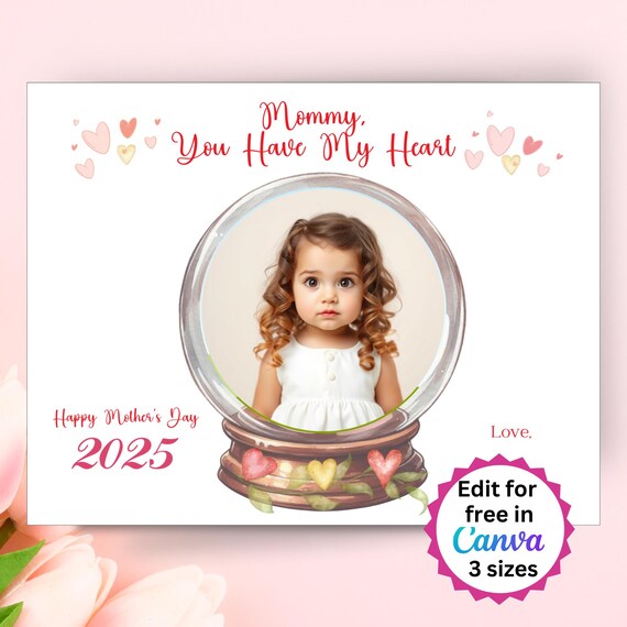 Editable Mother's Day Photo Frame Craft Printable, Mother's Day