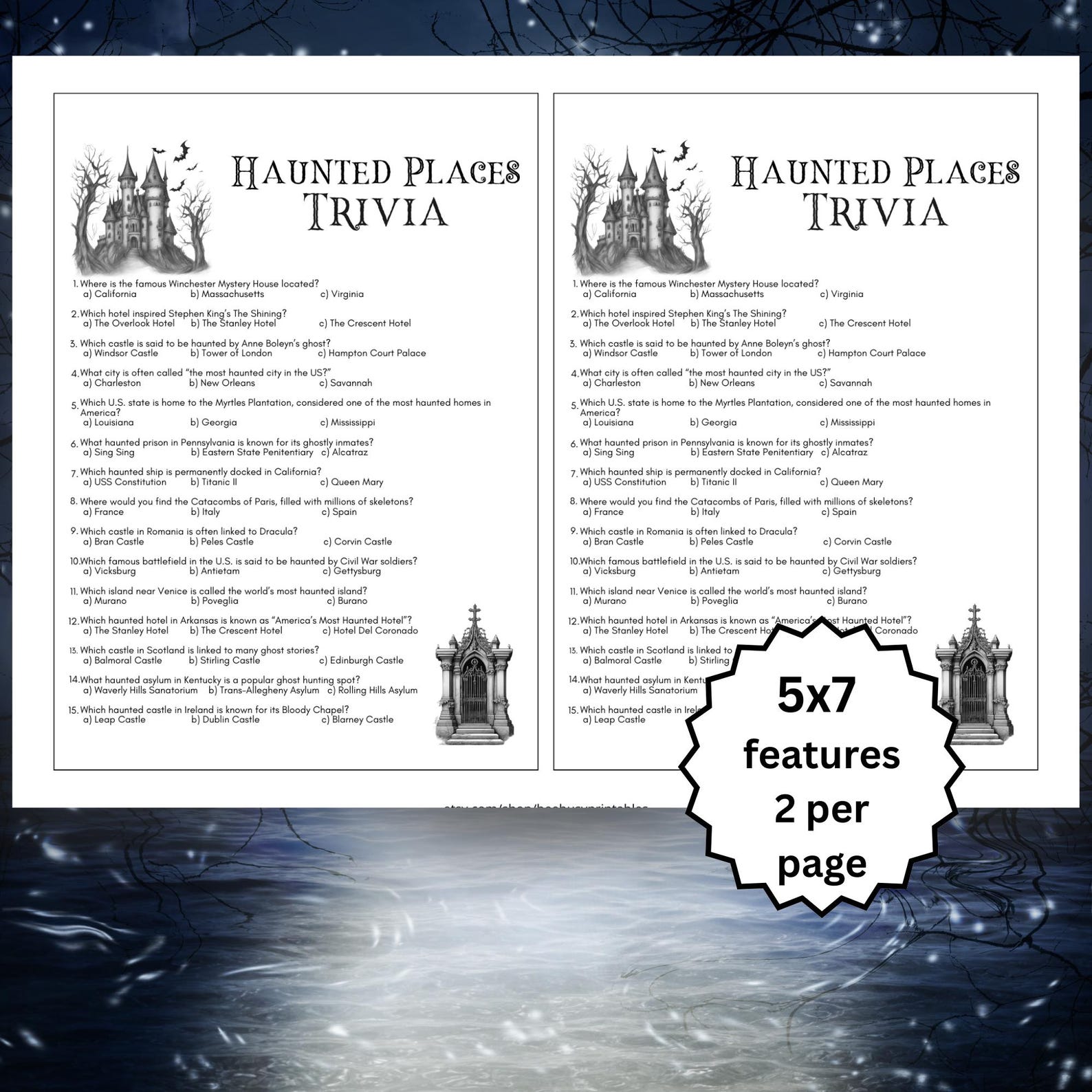 Haunted places trivia quiz