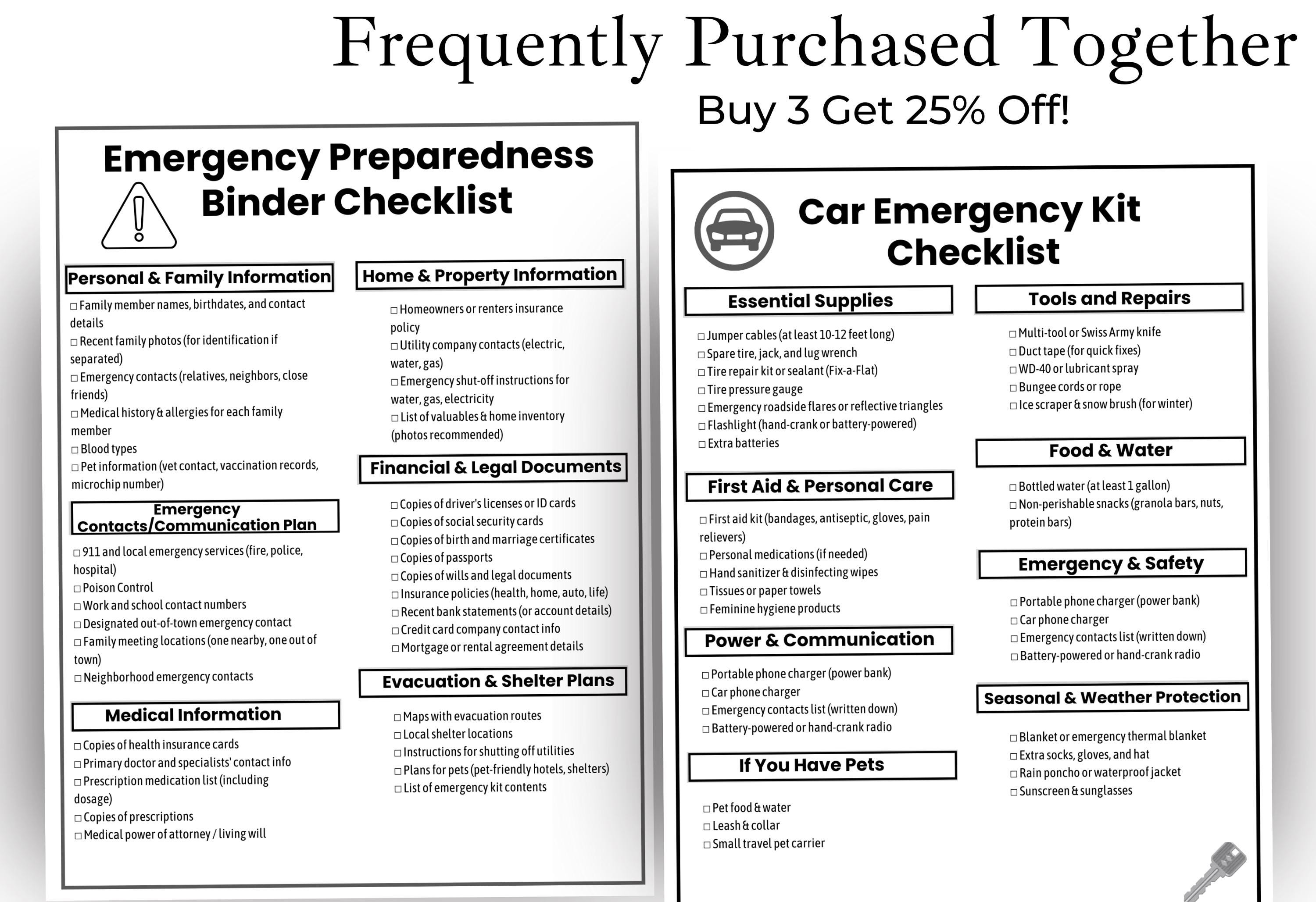 Shelf Stable Food Checklist, Non-perishable Food List, Emergency ...