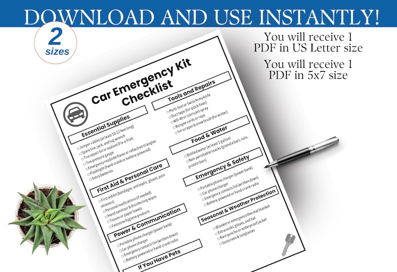 printable car emergency checklist

car emergency kit checklist PDF

car safety checklist printable

roadside emergency kit essentials list

winter car emergency kit checklist

family car emergency kit

car emergency kit for drivers

cold weather car emergency list

car safety preparation checklist

car emergency kit for parents