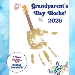 Grandparents Day Handprint Craft Printable, Grandparents Day 2025 Handprint Art, Grandparents Day Crafts for Toddlers, for Preschoolers