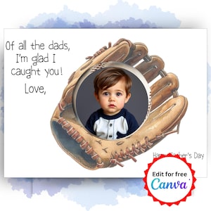 Cornice per foto modificabile per la festa del papà, lavoretto con foto per la festa del papà, lavoretti fotografici per bambini, regalo di lavoretti fotografici, modello di lavoretto fotografico