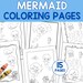 Mermaid Coloring Pages Printable, 15 Ocean-themed Kids Coloring Sheets ...
