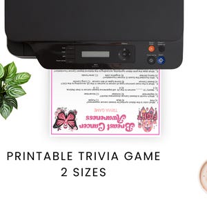 Breast Cancer Awareness Trivia Printable, Pink Ribbon Fundraiser Party ...