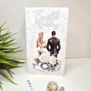 Beautiful Wedding Klappkarte Sparspiel Sparchallenge Sparen für die Hochzeit
