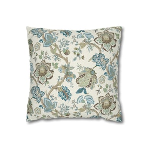 Vintage Floral Pillow Decorative Pillow 14x14 Flower Pillow Cover Vintage Pillow Case 16x16 Pillow Accent Pillow Floral Throw Pillow 18x18