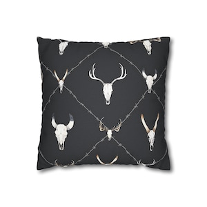Galloping Horses Pillow Cover: Rustic Farmhouse Decor