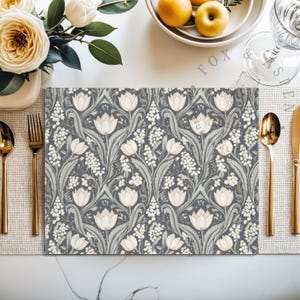Minimalist Placemat, Scandinavian Dining Decor, Neutral Table Mat, Modern Table Styling, Nordic Kitchen Accessory, Boho Table Runner, Clean