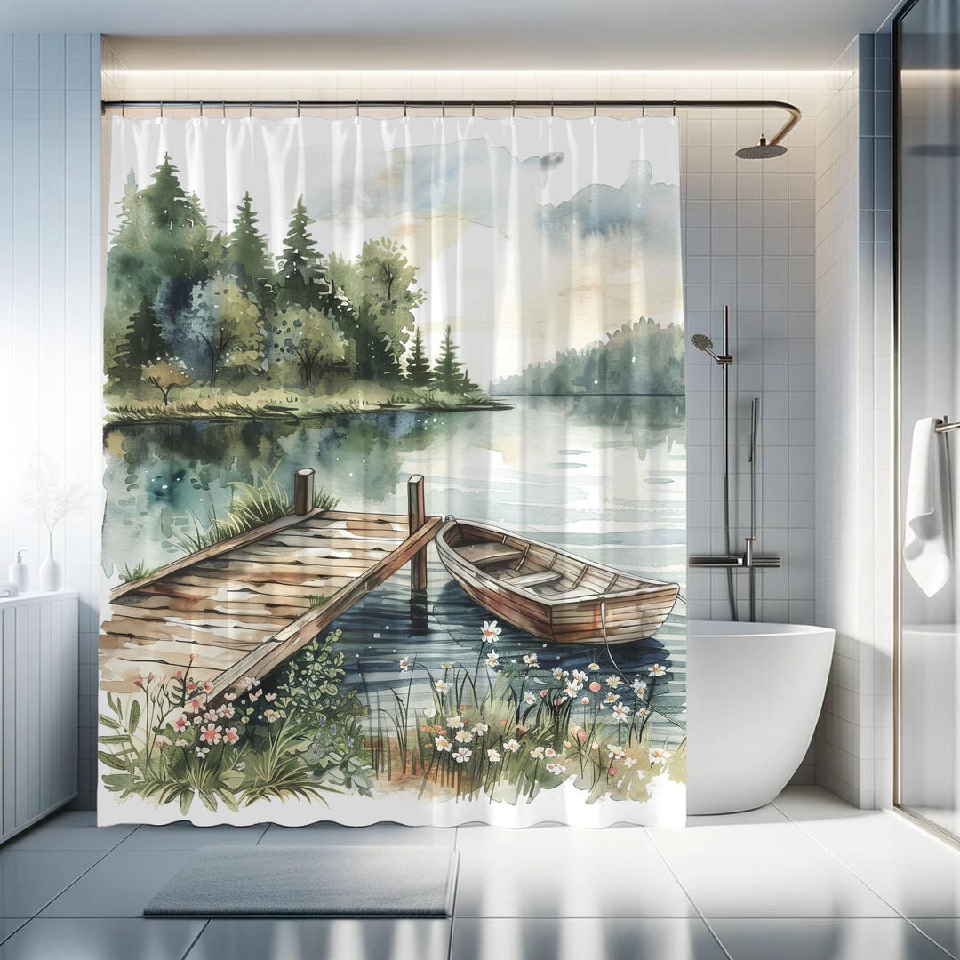 Lake House Shower Curtain
