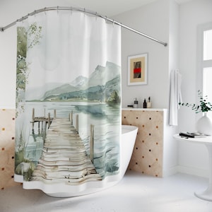Vintage Home Decor, Bathroom Accessories, Shower Curtains, Giftable, Boho Decor
