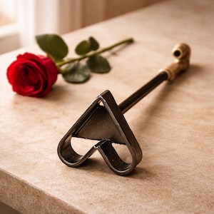 Personalized BBQ Branding Iron – Custom Initial Grill Tool, Valentine's Gift