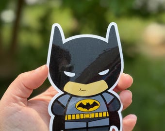 Pegatina de Bat Dude: Vinilo brillante, arte de héroe justiciero