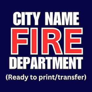 Fire Department Shirt Template