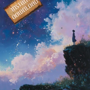 Himmlischen Himmel druckbare Wand Kunst digitaler Download Sternenhimmel Sofortiger download Art himmlischen Plakat Wohnkultur Nacht Sterne Himmel Wand Kunst Poster