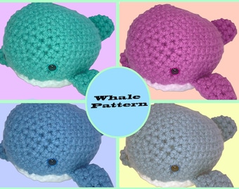 Whale Crochet Pattern PDF Download Amigurumi Plushie Pattern Big Whale Pattern Crochet Pattern PDF Baby Shower Gift Pattern Whale