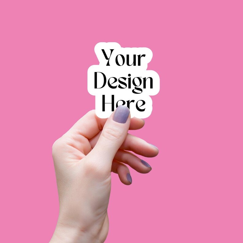 Left Hand Sticker Mockup PNG SVG for Sticker Business, Holding Sticker ...