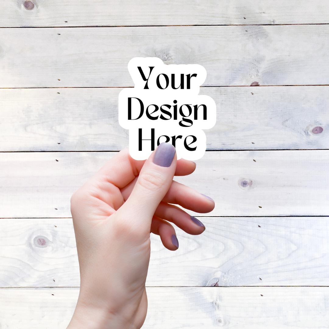 Left Hand Sticker Mockup PNG SVG for Sticker Business, Holding Sticker ...