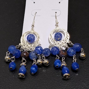 Handmade dangle chandelier earrings