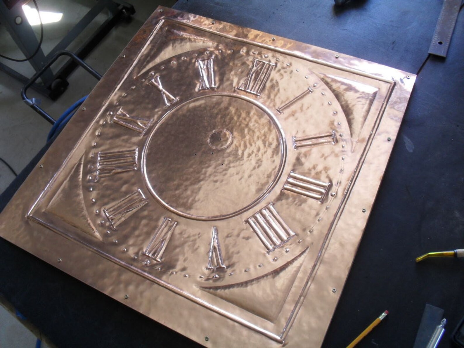 Custom Copper Clock Face Etsy