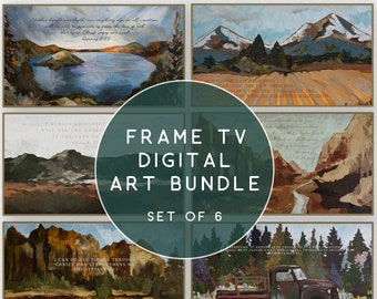 Frame TV Art Bundle Scripture Art Samsung Frame TV Christian Paintings Frame TV Bible Art Set Landscape Digital Download Art Bible Verses