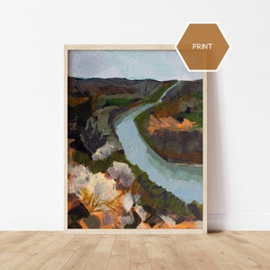 Snake River Malerei, Idaho Print, Western Wall Art, Strukturierte Landschaftskunst, Idaho River, Maskuline Bürokunst, Originalkunstwerk, Reisekunst
